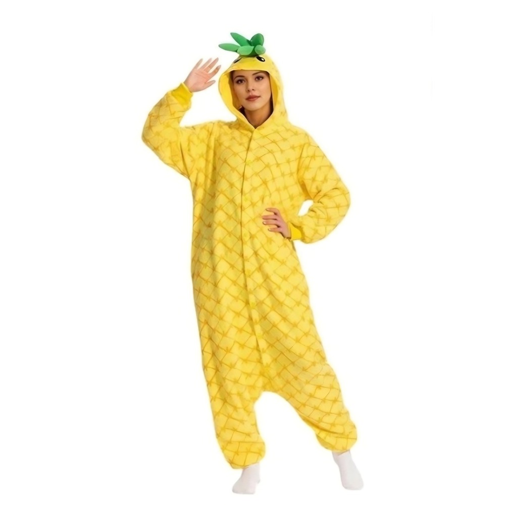 Pineapple Onesie Pajamas Hooded Sleepwear, Costume